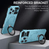 Hybrid Armor Case with MagSafe Ring Stand for iPhone 16 Pro Max - Sky Blue