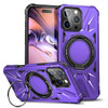 Military Grade TUFF MagSafe Case with Rotating Ring Stand for iPhone 16 Pro Max - Purple