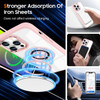 Tough Shield Crystal Case with MagSafe Ring Holder for iPhone 16 Pro - Pink