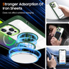 Tough Shield Crystal Case with MagSafe Ring Holder for iPhone 16 Pro - Green