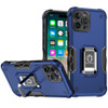Military Grade Shockproof Hybrid Armor Case with Ring Grip for iPhone 16 Pro - Blue