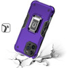 Military Grade Shockproof Hybrid Armor Case with Ring Grip for iPhone 16 Pro - Purple