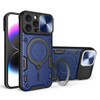 Superior Series Hybrid Case with MagSafe Ring Stand and Camera Lens Cover for iPhone 16 Pro - Blue
