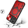 Superior Series Hybrid Case with MagSafe Ring Stand and Camera Lens Cover for iPhone 16 Pro - Red