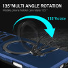 Hybrid Armor Case with MagSafe Ring Stand for iPhone 16 Pro - Blue