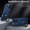 Hybrid Armor Case with MagSafe Ring Stand for iPhone 16 Pro - Blue