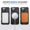 Military Grade TUFF MagSafe Case with Rotating Ring Stand for iPhone 16 Pro - Black