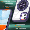 Tough Shield Crystal Case with MagSafe Ring Holder for iPhone 16 - Purple