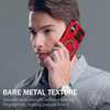 Hybrid Armor Case with MagSafe Ring Stand for iPhone 16 - Red