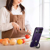 Hybrid Armor Case with MagSafe Ring Stand for iPhone 16 - Purple