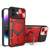 Superior Series Hybrid Case with MagSafe Ring Stand and Camera Lens Cover for iPhone 16 Plus - Red
