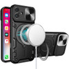 Superior Series Hybrid Case with MagSafe Ring Stand and Camera Lens Cover for iPhone 16 Plus