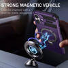 Hybrid Armor Case with MagSafe Ring Stand for iPhone 16 Plus - Purple