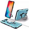 Hybrid Armor Case with MagSafe Ring Stand for iPhone 16 Plus - Sky Blue