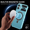 Hybrid Armor Case with MagSafe Ring Stand for iPhone 16 Plus - Sky Blue