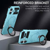 Hybrid Armor Case with MagSafe Ring Stand for iPhone 16 Plus - Sky Blue