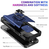 Military Grade All-In-One Ring Stand Card Case for iPhone 16 Pro Max - Blue