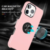 360 Rotating Ring Grip Hybrid Case for iPhone 16 Pro Max - Pink