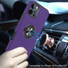 360 Rotating Ring Grip Hybrid Case for iPhone 16 Pro Max - Dark Purple