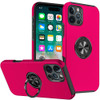 360 Rotating Ring Grip Hybrid Case for iPhone 16 Pro Max - Hot Pink