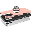 360 Rotating Ring Grip Hybrid Case for iPhone 16 Pro Max - Rose Gold