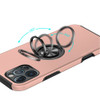 360 Rotating Ring Grip Hybrid Case for iPhone 16 Pro Max - Rose Gold