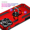 Military Grade Hybrid Case with Ring Grip for iPhone 16 Pro Max - Red