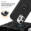 360 Rotating Ring Grip Hybrid Case for iPhone 16 Pro - Black