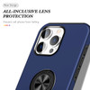 360 Rotating Ring Grip Hybrid Case for iPhone 16 Pro - Blue