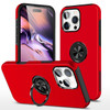 360 Rotating Ring Grip Hybrid Case for iPhone 16 Pro - Red