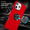 360 Rotating Ring Grip Hybrid Case for iPhone 16 Pro - Red