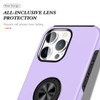 360 Rotating Ring Grip Hybrid Case for iPhone 16 Pro - Purple