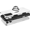 360 Rotating Ring Grip Hybrid Case for iPhone 16 Pro - Silver