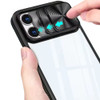 HD Transparent Case with Camera Privacy Cover for iPhone 16 Pro - Black