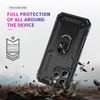 Military Grade Hybrid Case with Ring Grip for iPhone 16 Pro - Black