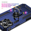 Military Grade Hybrid Case with Ring Grip for iPhone 16 Pro - Blue