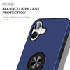 360 Rotating Ring Grip Hybrid Case for iPhone 16 - Blue