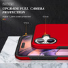 360 Rotating Ring Grip Hybrid Case for iPhone 16 - Red