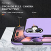 360 Rotating Ring Grip Hybrid Case for iPhone 16 - Purple