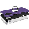360 Rotating Ring Grip Hybrid Case for iPhone 16 - Dark Purple