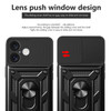 Superior Series Hybrid Case with Ring Grip and Camera Lens Cover for iPhone 16 Plus - Black