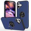 360 Rotating Ring Grip Hybrid Case for iPhone 16 Plus - Blue