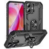 Military Grade Hybrid Case with Ring Grip for iPhone 16 Plus - Black