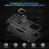 Military Grade Hybrid Case with Ring Grip for iPhone 16 Plus - Black