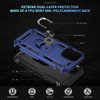 Military Grade Hybrid Case with Ring Grip for iPhone 16 Plus - Blue