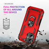 Military Grade Hybrid Case with Ring Grip for iPhone 16 Plus - Red