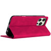 Leather Folio Wallet Case for iPhone 16 Pro Max - Hot Pink