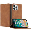 Leather Folio Wallet Case for iPhone 16 Pro Max - Brown