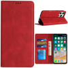 Leather Folio Wallet Case for iPhone 16 Pro - Red
