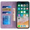 Leather Folio Wallet Case for iPhone 16 Pro - Purple